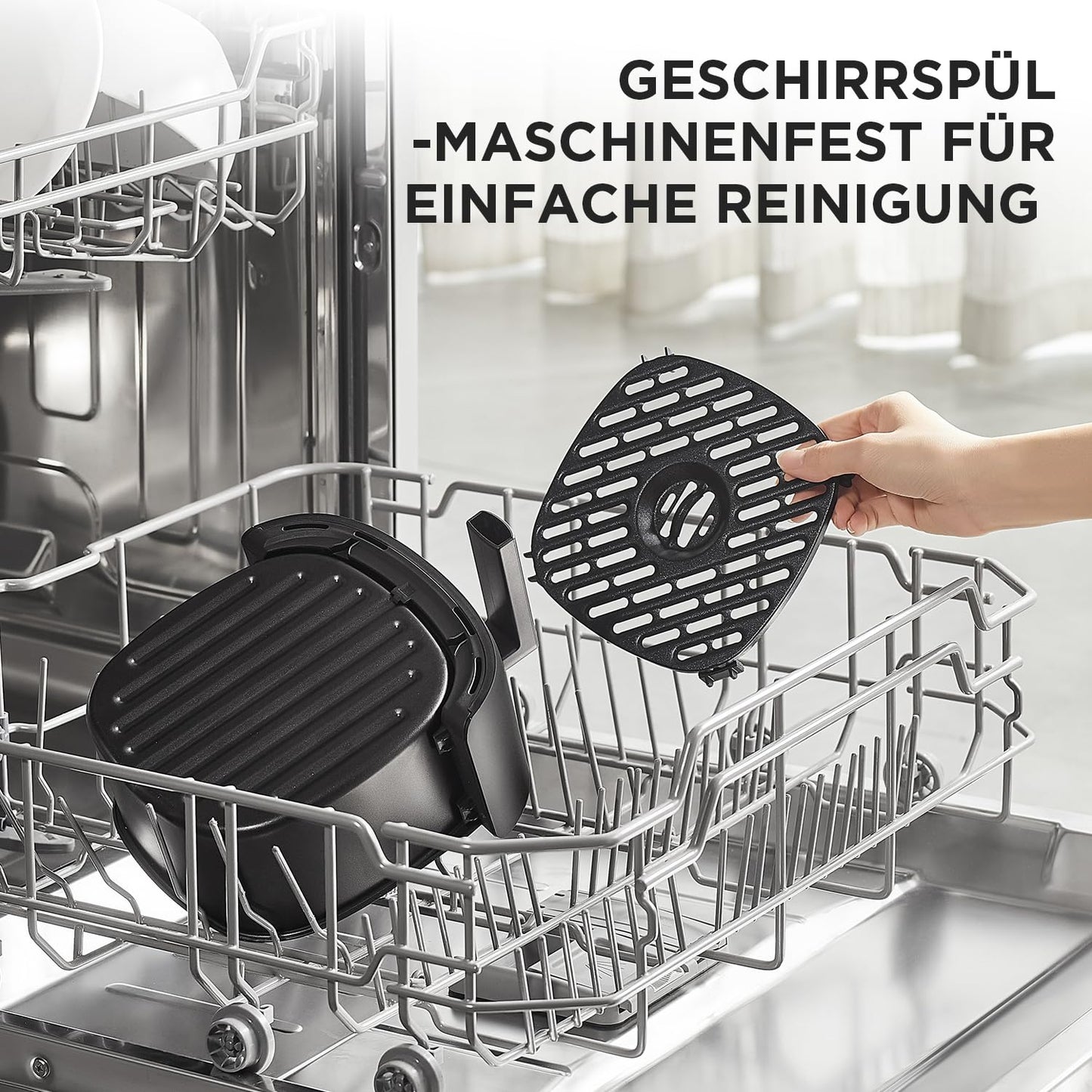 Midea Heißluftfritteuse 2L 1150W Schwarz