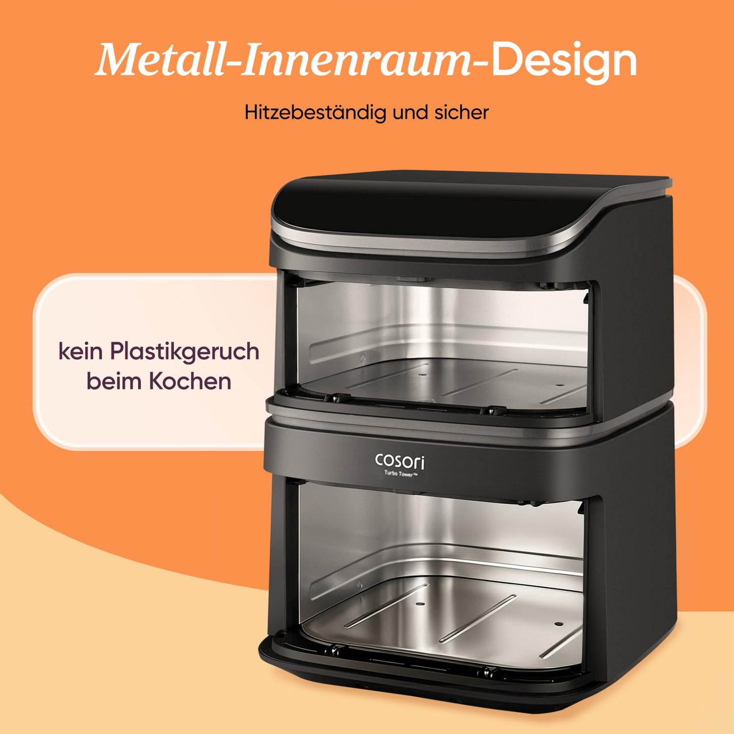 COSORI Heißluftfritteuse 2 Kammern 10.8L